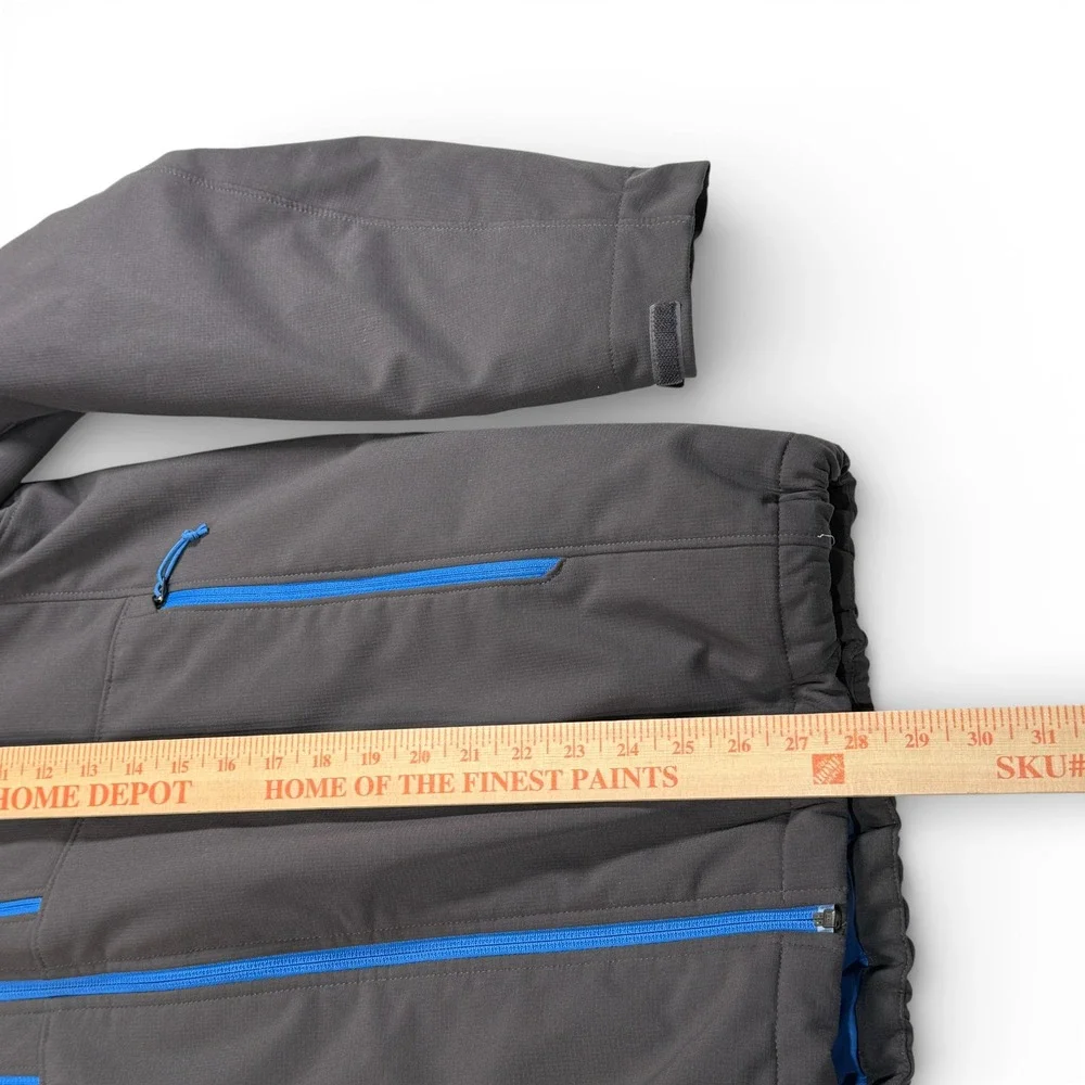 The North Face Apex Elevation Jacket Mens Medium Grey Hooded Insulated Windproof